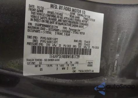 2011 Ford Focus S from USA, damaged, VIN 1FAHP3EN8BW181729